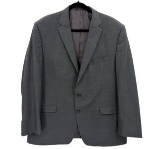Lauren Ralph Lauren Men's Gray Wool Blend Suit Jacket Blazer Sport Coat 50L‎